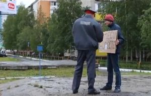 Картонная евангелизация в Нижневартовске
