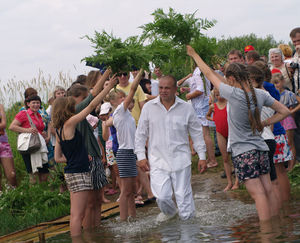 Водное крещение в Смоленске